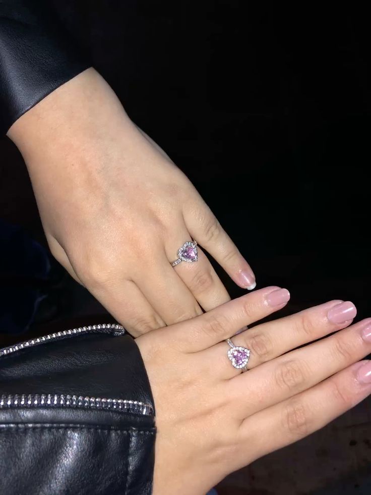 Éclat Cœur Rosé • Bague en Argent 925